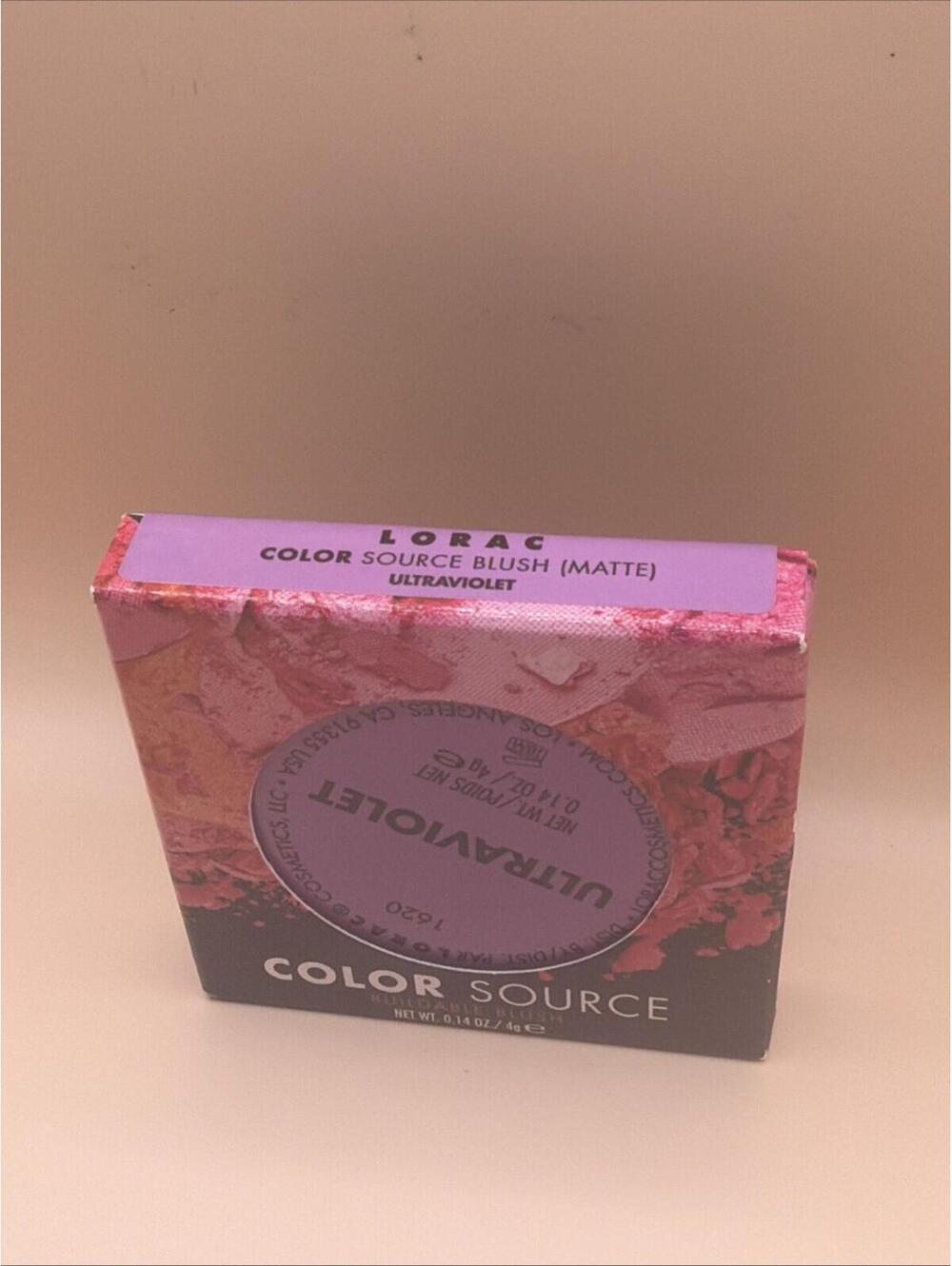 Lorac Color Source Buildable Blush Matte Shade Ultra Violet 4g NIB